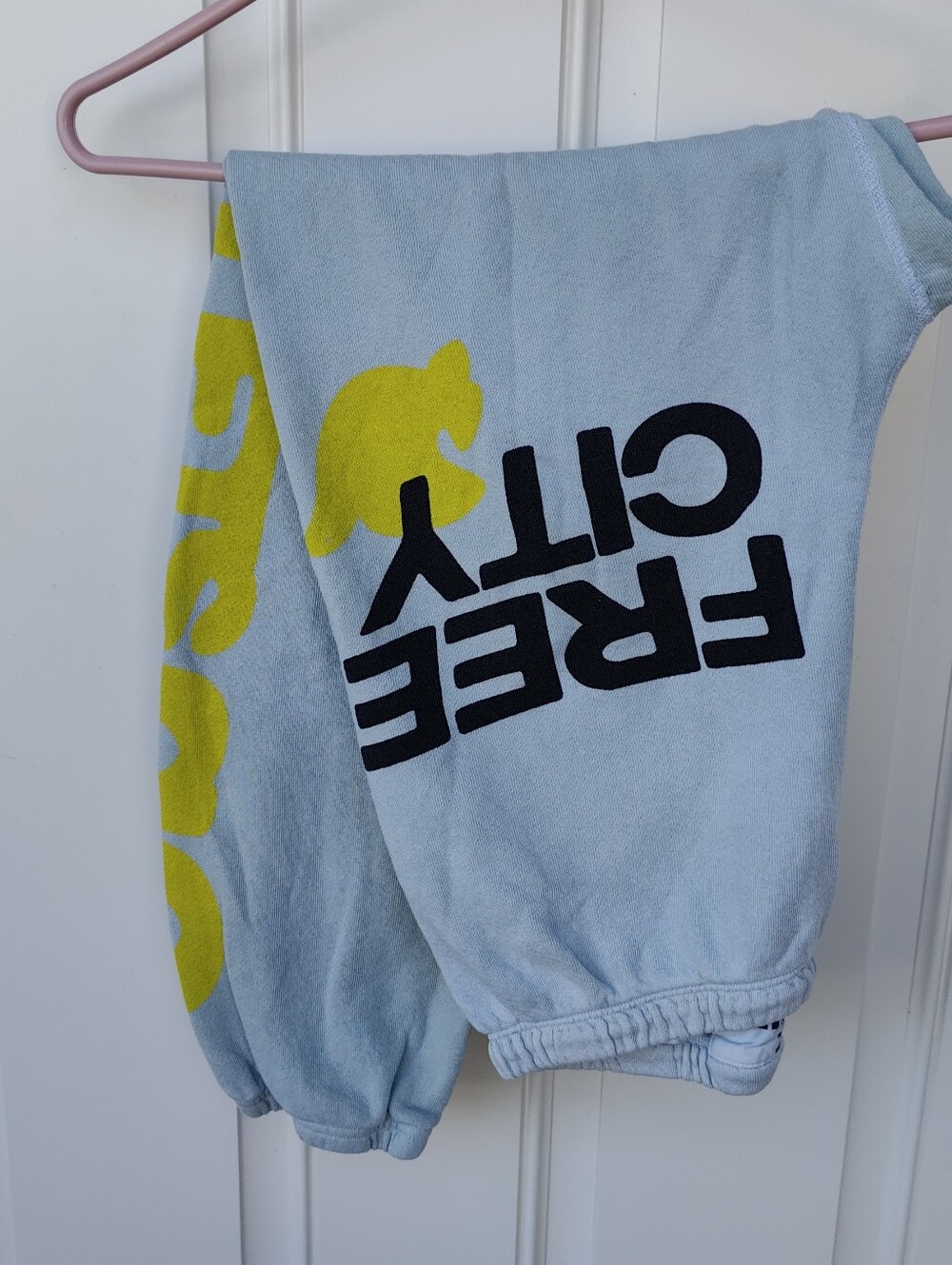Free city let’s go OG sweatpants